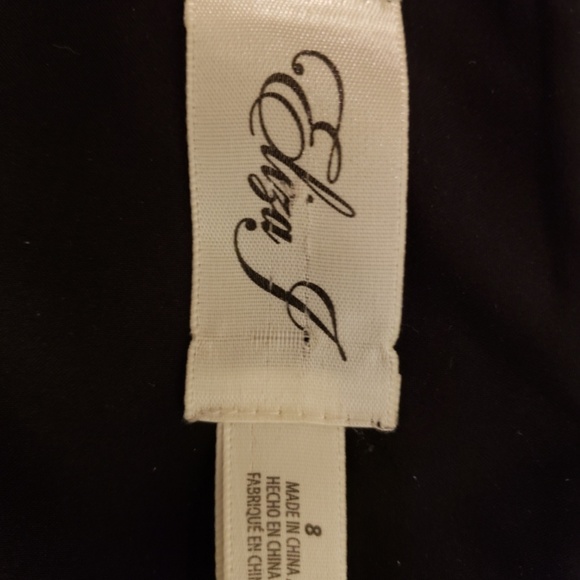 Eliza J Little Black Evening Cocktail Dress Size 8 - Picture 4 of 7